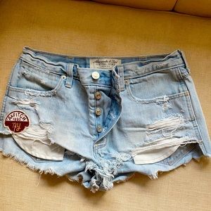 ripped jean shorts